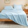 Bedelite Flannel Sheets Queen Size, Blue, 4 Pieces