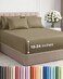 CGK Unlimited Extra Deep King Sheet Set - 6 Piece Breathable and Cooling Sheets - Khaki