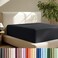 Bare Home Deep Pocket Fitted Sheet (King - 22" Pocket, Black)