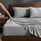 Bare Home Cooling Performance Jersey Stretch Sheet Set (Queen, Light Grey)