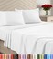 Utopia Bedding Queen Sheet Set 4 Piece Soft Sheets - White