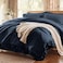 Anluoer Queen Comforter Set 7 Piece, Ruffle Bed in a Bag Queen Bedding Sets