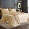 Bedelite Satin Sheets Queen Size Bed Set, Champagne, 4 Pieces