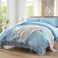 Anluoer Full Size Comforter Sets 7 Piece, Ruffle Bed in a Bag Bedding Sets