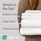 CGK Unlimited Full Size 4 Piece Sheet Set - Breathable &amp; Cooling Sheets - Antique White
