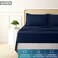 Utopia Bedding Queen Sheet Set 4 Piece Soft Sheets - Navy