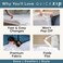 QuickZip Fitted Plus Spare Bundle: 1 Fitted &amp; 1 Zip Sheet - Easy Change, Won't Pop Off - Soft Percale 400 Tc 100% Cotton - 17.5' Deep Pockets King Size Sheets Charcoal