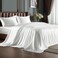 Bedelite Satin Sheets Queen Size Bed Set, White, 4 Pieces