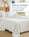 CGK Unlimited 100% Rayon Derived from Bamboo - Bamboo Sheets Queen Size - White