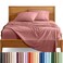 Bare Home Full Sheet Set - 1800 Ultra-Soft (Full, Dusty Rose)