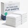 CGK Unlimited Bulk Case Pack of 20 Flat Sheets - Twin Size Flat Sheets - White