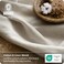 Bedsure Purewoven Linen Sheets King Size, Cotton Linen Blend Sheets, 4PCS