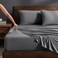 Bare Home Cooling Performance Jersey Knit Stretch Sheet Set (Twin XL, Grey)