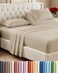 CGK Unlimited Flex Top Split Head King 4 Piece Sheet Set - Ultra-Soft, Breathable - Wheat
