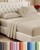 CGK Unlimited Flex Top Split Head King 4 Piece Sheet Set - Ultra-Soft, Breathable - Wheat