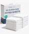 CGK Unlimited Queen Fitted Sheet - Single Fitted Sheet Only - 8-16" Deep Pockets - White