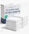 CGK Unlimited Queen Fitted Sheet - Single Fitted Sheet Only - 8-16" Deep Pockets - White