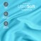 Bare Home Deep Pocket Fitted Sheet (King - 22" Pocket, Aqua)