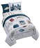 Jay Franco Harry Potter Full Comforter Set 7 Piece Soft Hogwarts Bedding, Grey