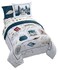 Jay Franco Harry Potter Full Comforter Set 7 Piece Soft Hogwarts Bedding, Grey