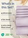 CGK Unlimited Extra Deep Cal King Sheet Set - 6 Piece Cooling Bed Sheets - Light Lavender