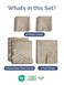 CGK Unlimited Extra Deep Split King Sheet Set - 7 Piece Cooling Sheets - Heathered Beige