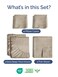 CGK Unlimited Extra Deep Split King Sheet Set - 7 Piece Cooling Sheets - Heathered Beige