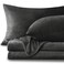 Bedelite Flannel Sheets Twin Size, Dark Gray, 3 Pieces