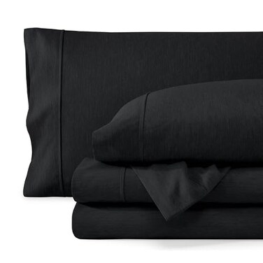 Bare Home Printed Sheet Set (California King, Heathered Black)