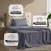 Utopia Bedding Pack of 2 Twin Sheets Set, 3 Pieces 16" Deep Pocket Bed Sheets, Grey