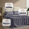 Utopia Bedding Pack of 2 King Sheets Set, 4 Pieces 16" Deep Pocket Bed Sheets, Grey