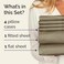 CGK Unlimited Full 6 Piece Bed Sheet Set - Comfy, Breathable &amp; Cooling Sheets - Khaki
