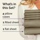 CGK Unlimited Full 6 Piece Bed Sheet Set - Comfy, Breathable &amp; Cooling Sheets - Khaki