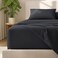 Bare Home Deep Pocket 22" Sheet Set 1800 Ultra-Soft (Twin, Black)