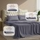 Utopia Bedding Pack of 2 Full Sheets Set, 4 Pieces 16" Deep Pocket Bed Sheets, Grey