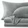 Bedelite Flannel Sheets Full Size, Grey, 4 Pieces