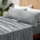 Bedelite Flannel Sheets Full Size, Grey, 4 Pieces