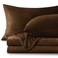 Bedelite Flannel Sheets Queen Size, Brown, 4 Pieces
