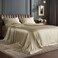 Bedelite Satin Sheets Queen Size Bed Set, Taupe, 4 Pieces