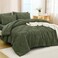 Andency Full Size Comforter Set 7 Pieces, Olive Green