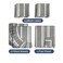 CGK Unlimited Split King 7 Piece Bed Sheet Set - Breathable &amp; Cooling - Grey Stripes