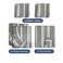 CGK Unlimited Split King 7 Piece Bed Sheet Set - Breathable &amp; Cooling - Grey Stripes