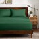 Bare Home Queen Luxury 1800 Ultra-Soft Microfiber Fitted Sheet &amp; 2 Pillowcases - Deep Pockets - Easy Fit - Forest Green