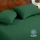Bare Home Queen Luxury 1800 Ultra-Soft Microfiber Fitted Sheet &amp; 2 Pillowcases - Deep Pockets - Easy Fit - Forest Green