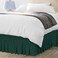 Utopia Bedding Wrap Around Queen Bed Skirt, Easy Fit Elastic Belt, 16 Inch Drop, Emerald