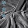 Bare Home Fleece Blanket Luxury Microplush (Giant, Grey)