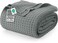 Utopia Bedding 100% Cotton Waffle Blanket Full Size Cool Grey, 90X84 Inch