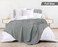 Utopia Bedding 100% Cotton Waffle Blanket Full Size Cool Grey, 90X84 Inch