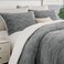 Bedelite Fluffy Sherpa King Comforter Set, Grey