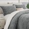 Bedelite Fluffy Sherpa King Comforter Set, Grey